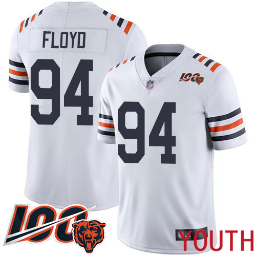 Chicago Bears Limited White Youth Leonard Floyd Jersey NFL Football #94 100th Season